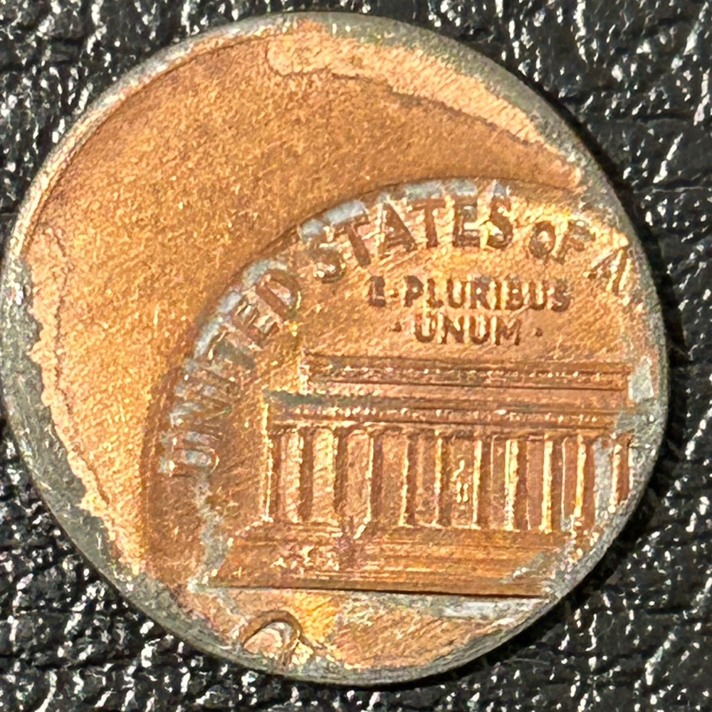 Error Penny Coin with a Very Recognizable Mint Flaw.
